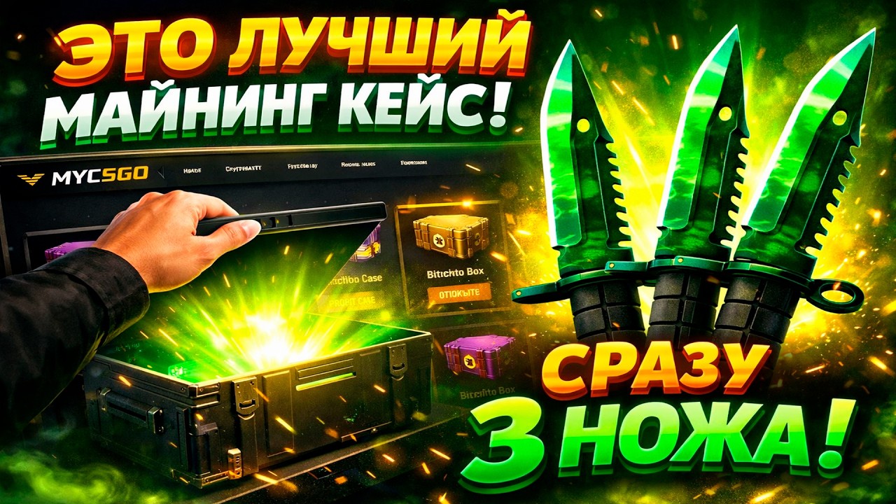 ЭТО ЛУЧШИЙ МАЙНИНГ НА MYCSGO! ВЫБИЛ 3 НОЖА 