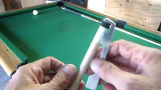 Replace a Pool Cue Tip with a Kamui tip.
