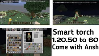 Minecraft New mod pocket edition🔥 smart torch mod for 1.20.50 to 60 🙏 version #minecraft video screenshot 5