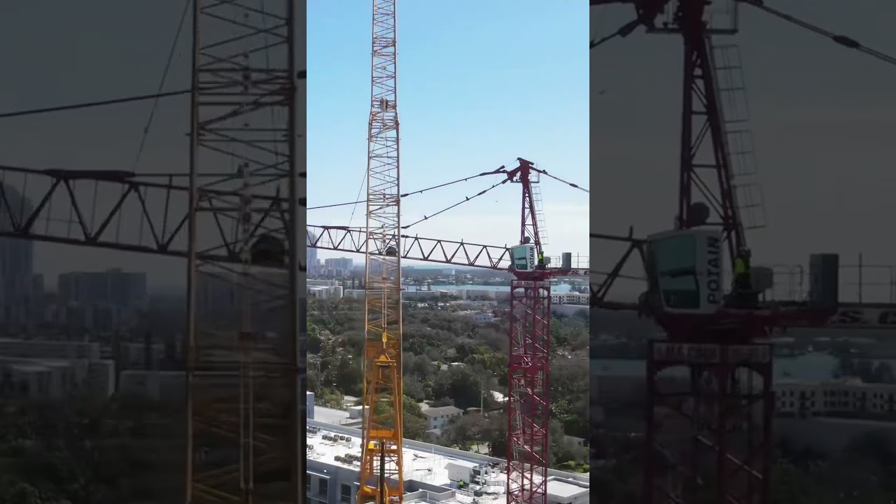 Potain MD 569 Tower Crane Dismantle