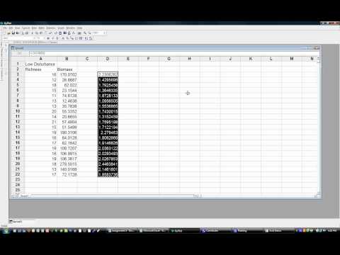 Transformation/Linear Regression in KyPlot (freeware)