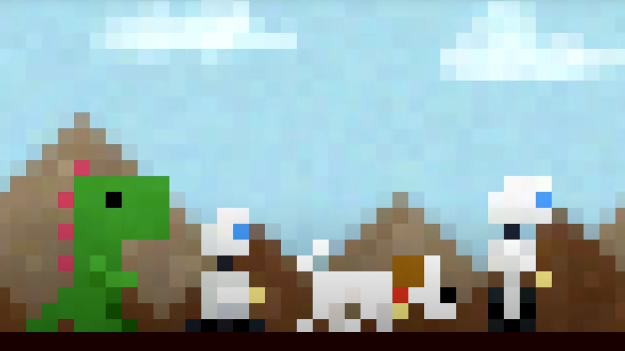 8-bit Robot vs Man vs Alien (animated pixel art)