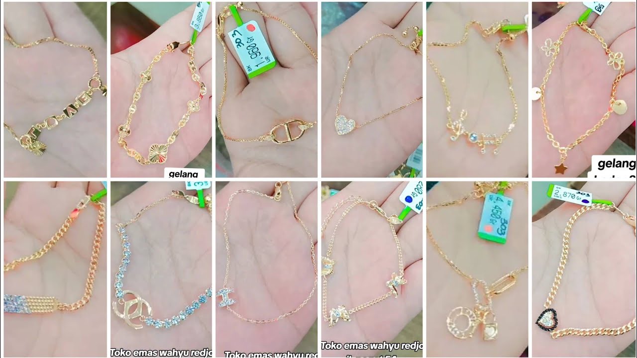 112 MODEL PERHIASAN GELANG EMAS RANTAI 8K TERBARU 2025 SIMPLE MODIS & KEKINIAN