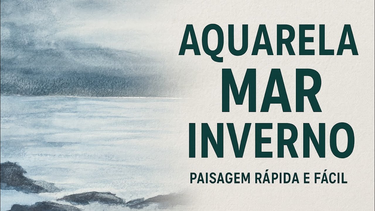 Aguarela do mar no inverno! 