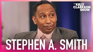Stephen A. Smith & Kelly Clarkson Make Epic Super Bowl Bet