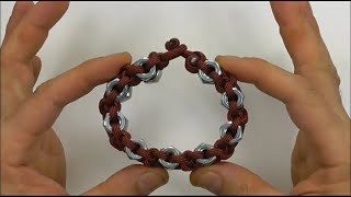 XParacord Bracelet Tutorial: Hex Nut And Clove Hitch Bracelet |Two Minutes DIY