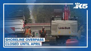 Shoreline overpass closed until April
