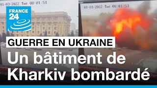 Un missile russe frappe le siège de l’administration de la région de Kharkiv en Ukraine • FRANCE 24