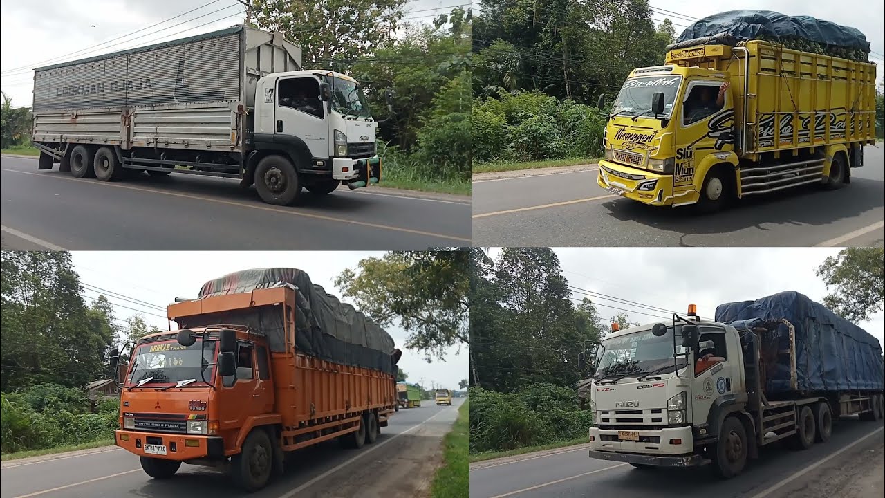 Truk Trailer PT Adil Jaya, Truk Pisang, Fuso Truck Oren, Truk Wing Box, Truk Pasir, Dumptruck 