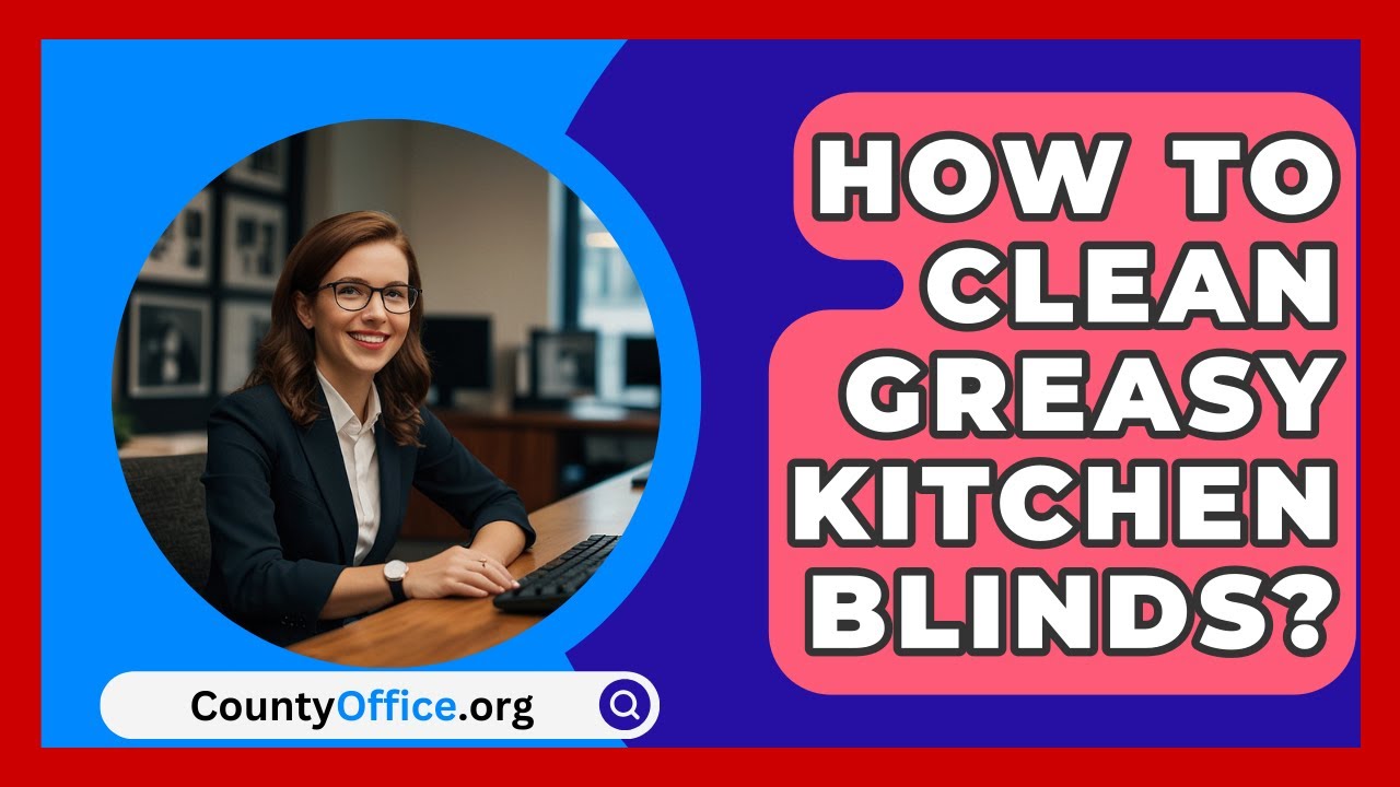 How To Clean Greasy Kitchen Blinds? YouTube