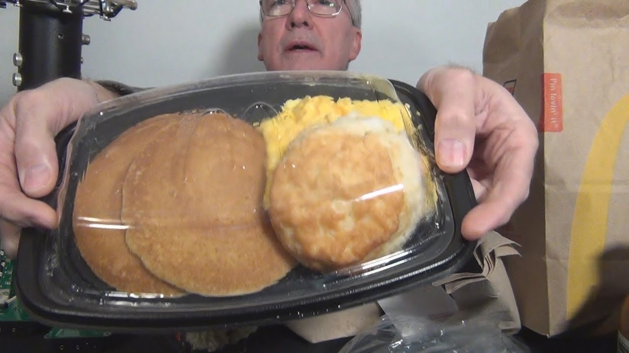 ASMR Eating McDonalds Big Breakfast with Hot Cakes Whispering