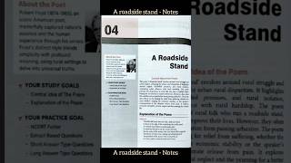Class 12 english flimango poem- A roadside stand notes summary and question answers from arihant
