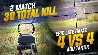 4 VS 4 LATE GAME FEELS LIKE A TOURNAMENT !! 2 MATCHES 30 TOTAL KILLS !! #pubg screenshot 3