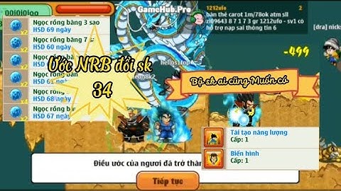 Ngọc Rồng Online - Ước NRB đổi skill 3 4 Đệ tử và cái kết không thể tin nổi #mẫnnro #ngocrongonline