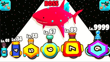 Merge Fish vs Plants Battle - Level Up Tank And Fish Max Level Gameplay Part 1 (Merge Fish)