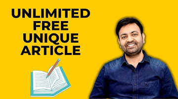 Free Unique Article Generator Online Tool for Blog Adsense Approval (2022) | Techno Vedant
