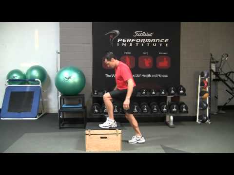 Golf Fitness Box Jumps Power Exercise