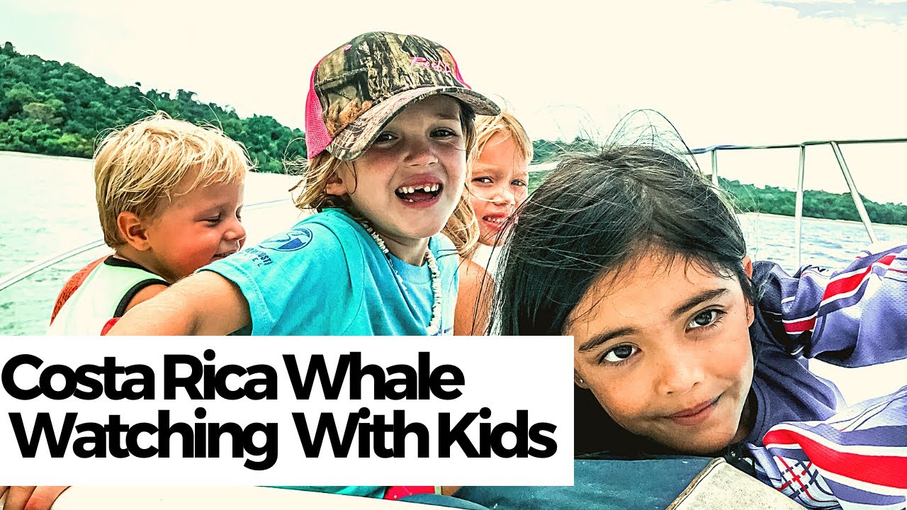 Humpback Whale Watching With Kids in Costa Rica | Amazing Drone Footage of Humpback Whales