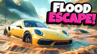 FLOOD ESCAPE with WEIRD Random Parts Cars in BeamNG Drive Mods! screenshot 4