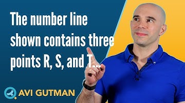 The number line shown contains three points R, S, and T PS08399