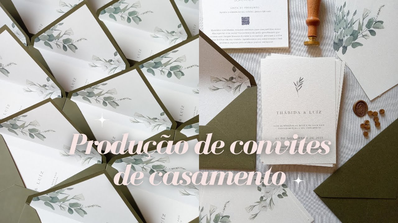 Vlog: um dia na produção de um convite de casamento clássico