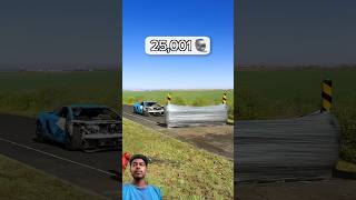 Lamborghini Crash Challenge! The Mystery Behind 25,001 Views#short#emotionaljourney
