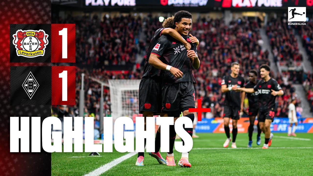 Тиллман забивает, очки делятся | Основные моменты Байер 04 Леверкузен против Боруссии Менхенгладбах