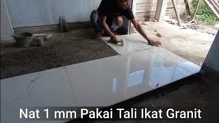 Proses awal pemasangan granit 60x60 dari satu hingga seterusnya