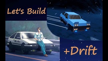 RoboCraft - Build + Drift Initial-D Meme, Toyota Trueno AE86 !