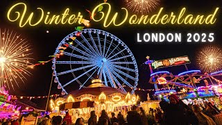 Winter Wonderland 2025 | Magical Christmas at Hyde Park London 🌟 Christmas Lights, Rides & Food!