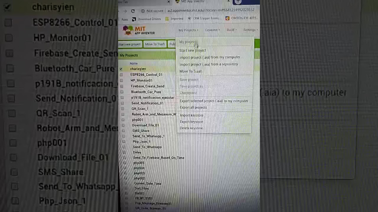Export Project From App Inventor