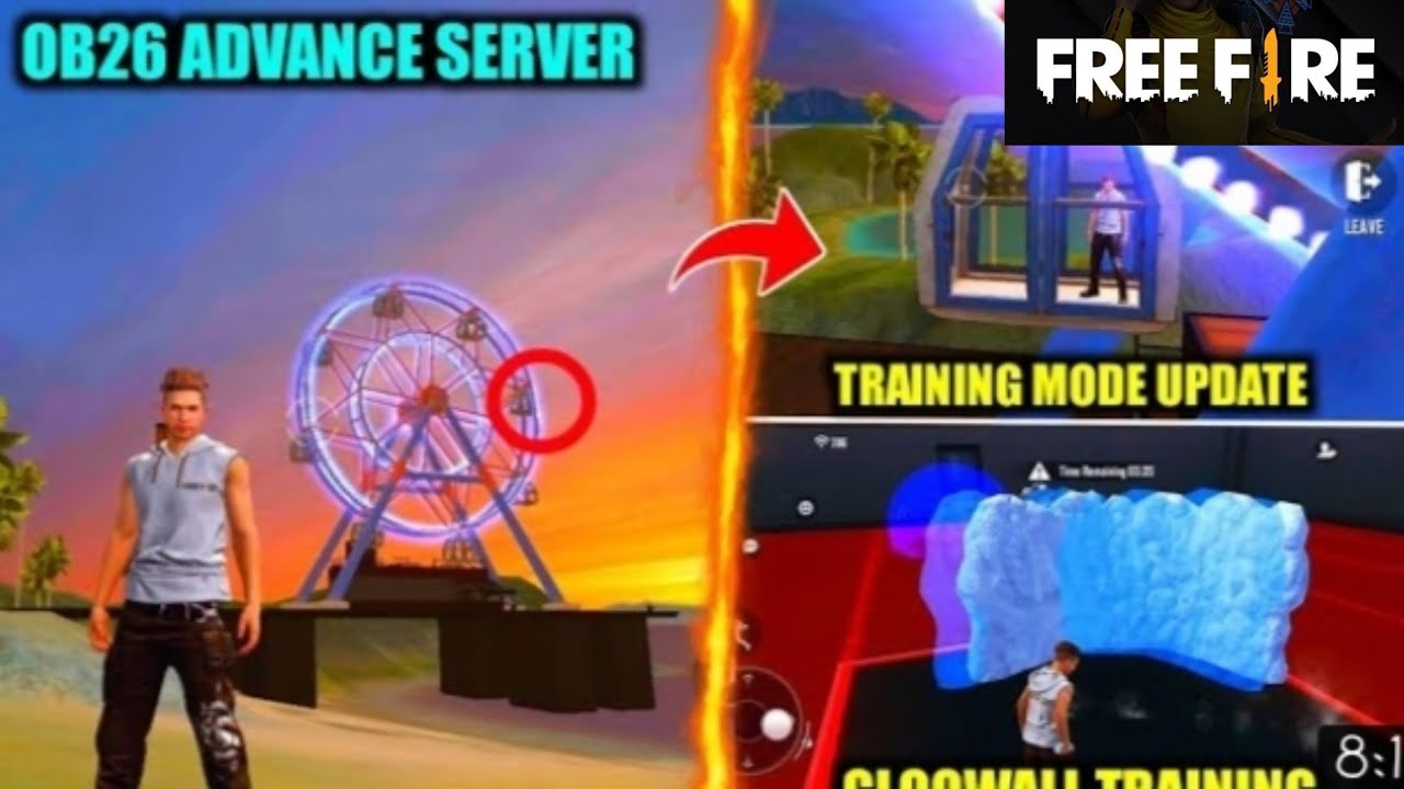 Freefire Training Mode Update in OB26 Advance server.Free Fire gaming