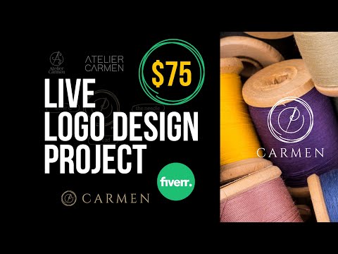 Logo Design for Fiverr Client: $75 Professional Process & Overview | How I Create Stunning Logos
