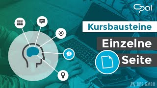 Kursbaustein Einzelne Seite in OPAL Lernplattform