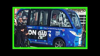 Driverless shuttle gets into accident on launch day in las vegas: report