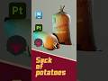 Мешок кортошки\Sack of potatoes  #3d #3danimation#cartoon #maya #art #animation #modeling #blender