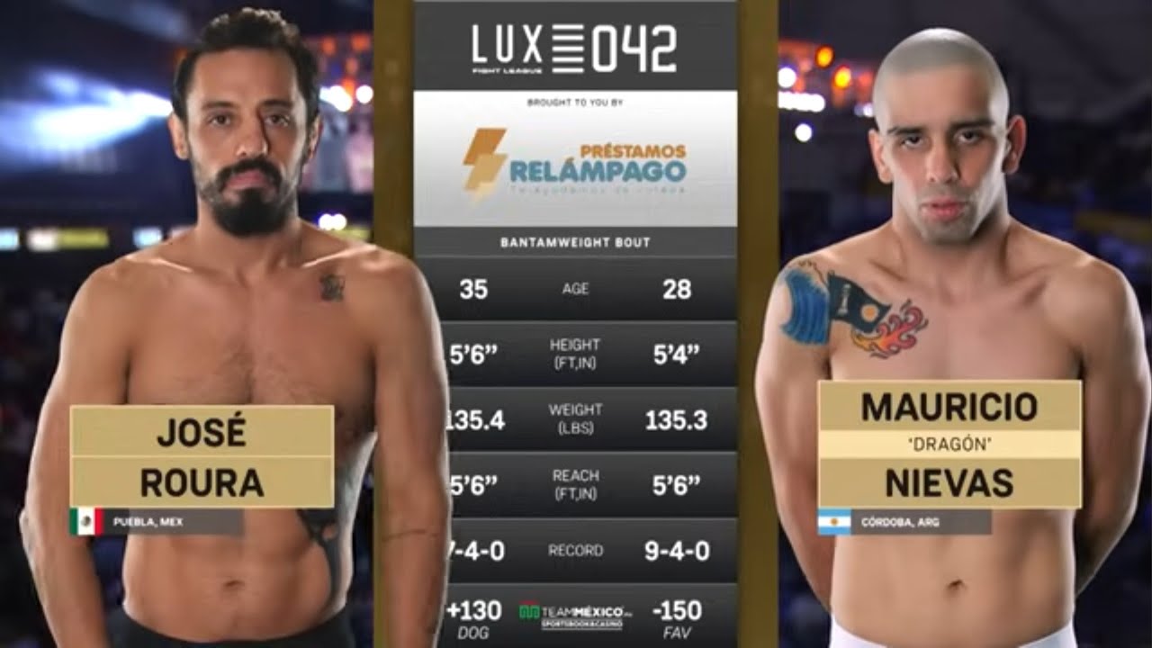 José Roura domina a Mauricio “Dragón” Nievas en Lux 042 | Victoria por Decisión Unánime