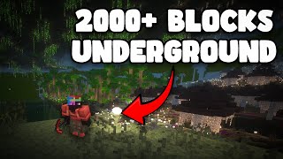 I started at the center of the earth in minecraft