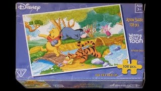Jigsaw Puzzle Speed-build - "Winnie the Pooh - River Side" (DP108-003) screenshot 5