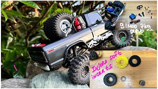 TRX4M F150 HT with 9IMOD 7KG steering servo & Injora soft tire silicone incerts