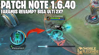 NATAN NERF, VALENTINA NERF, CLINT NERF, CECILION BUFF, AAMON NERF - PATCH NOTE 1.6.40 MOBILE LEGENDS