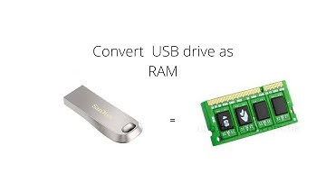 How to convert or use USB flash drive as RAM (2020).