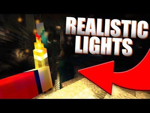 How To Get Realistic Lighting in MCPE 1.18 WORLDS! - Minecraft Bedrock Edition ( Dynamic Lighting )