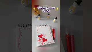 9 Aesthetic Border Designs #shorts #viral #borderdesign #handmade #trending