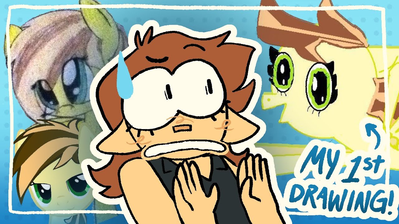 Fighting Art Block by Redrawing My OLDEST Art - YouTube
