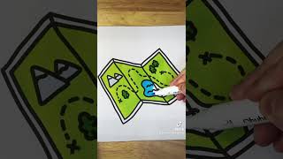 Color a topographic map! #coloringpages #coloring #coloringbook #coloringpage #camping #maps #map