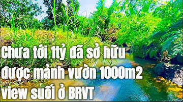 Cần tiền gấp! chú Long hạ giá cần bán gấp mảnh vườn view suối 1000m2 khu dân cư mát mẻ ở BRVT