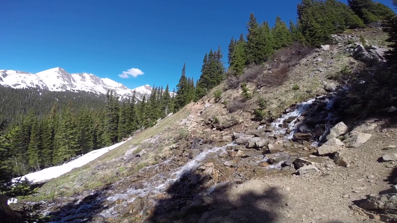 Indian Peaks - trail conditions just beyond the Fourth Of July Trailhead - June 2017