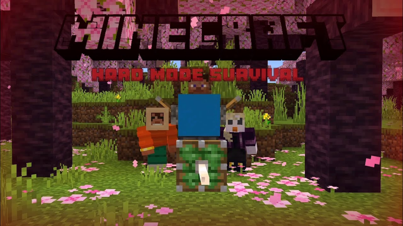 Trying minecraft hard mode for the first time | Minecraft - YouTube