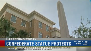 Manatee Confederate monument protests